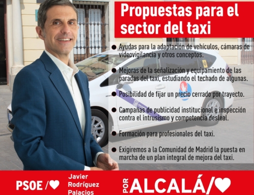 El PSOE propone medidas concretas de apoyo al sector del taxi de Alcalá de Henares