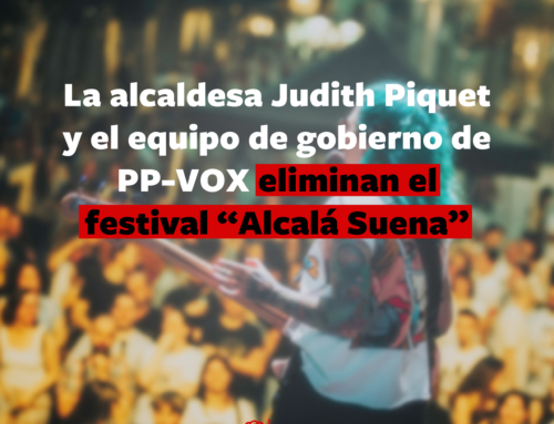 EL GOBIERNO DE PP-VOX ELIMINA EL FESTIVAL ALCALÁ SUENA