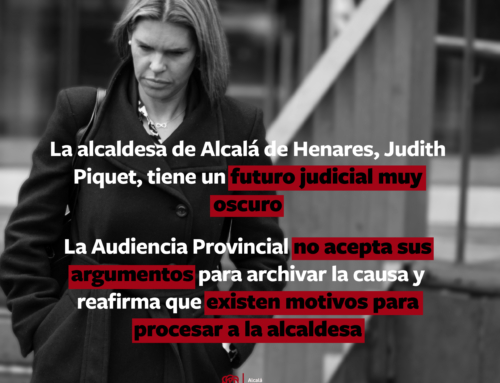 La alcaldesa de Alcalá de Henares, Judith Piquet, tiene un futuro judicial muy oscuro