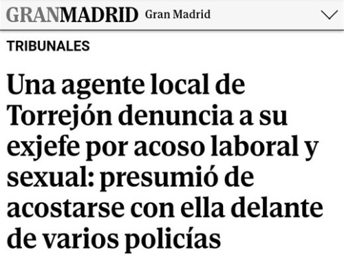 El PSOE exige a Judith Piquet “explicaciones urgentes” ante las denuncias de posible “acoso laboral y sexual” contra el actual jefe de Policía Local y que “aclare si hay denuncias contra él en Alcalá”