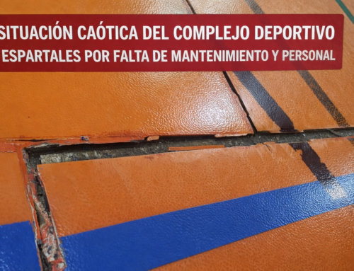 El PSOE denuncia la situación caótica del Complejo Deportivo de Espartales por la falta de mantenimiento y personal